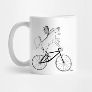 Pegasus Riding a Bicycle Mug